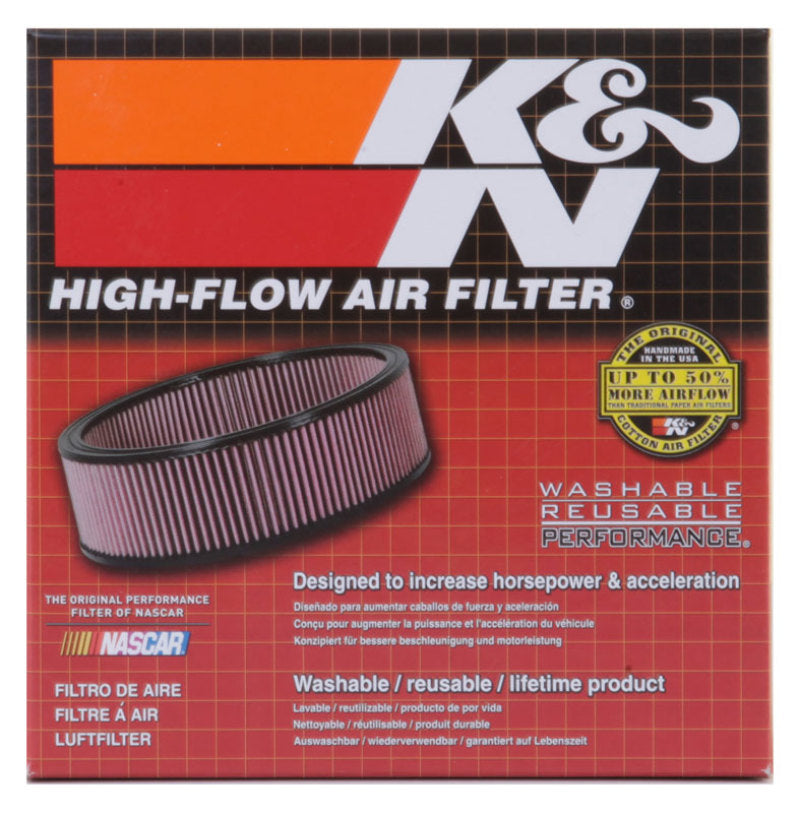 K&N Custom Air Filter Round 5-7/8in OD x 4-7/8in ID x 1.4/5in H-4