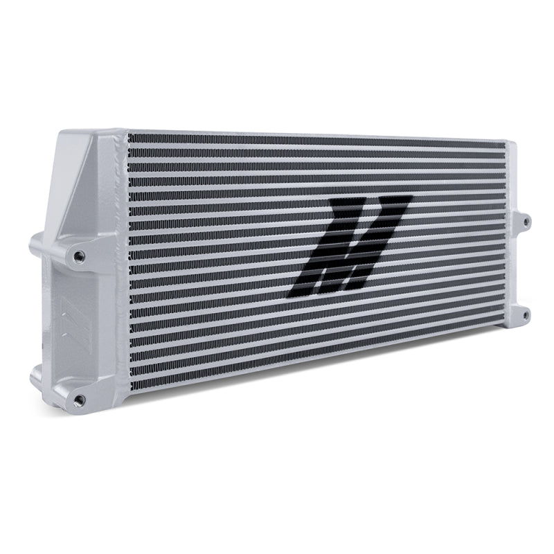 Mishimoto Heavy-Duty Oil Cooler - 17in. Same-Side Outlets - Silver-1