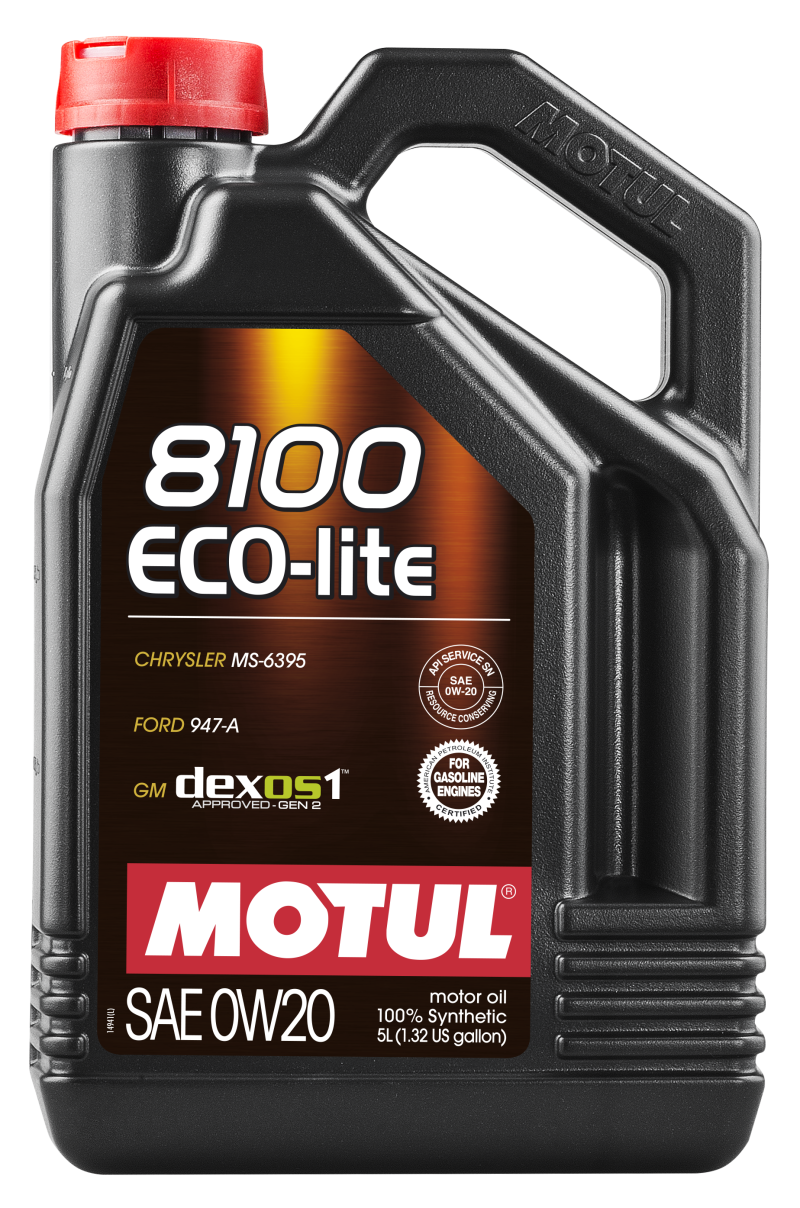 Motul 5L Synthetic Engine Oil 8100 0W20 ECO-LITE-1