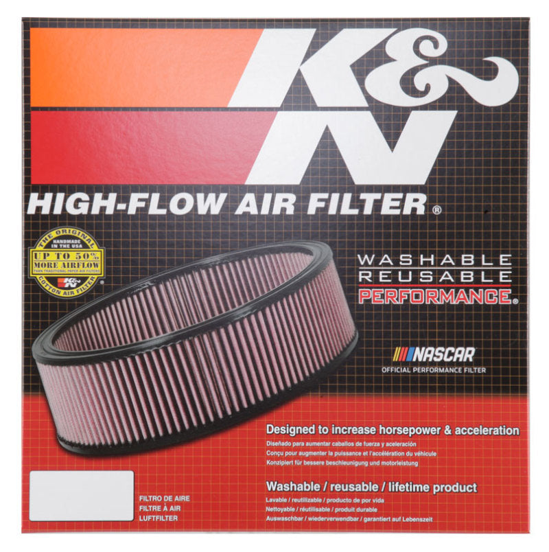 K&N Custom Round Air Filter 14in OD 12in ID 4in Height-15