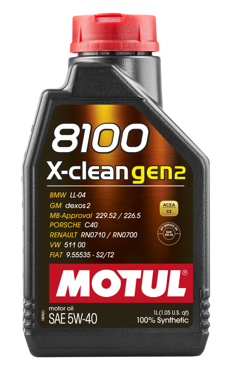 Motul 1L Synthetic Engine Oil 8100 X-CLEAN Gen 2 5W40-1